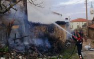 Saraycık’ta ev yangını